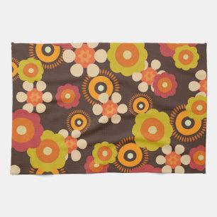 Disco 70s 60s Retro Flowers Pop Culture Theedoek