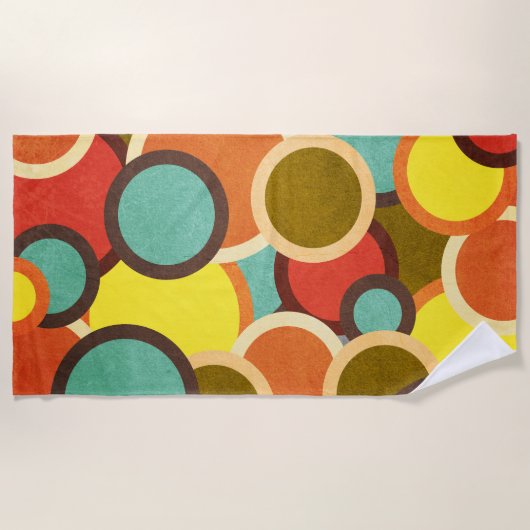 Disco 70s 60s Retro Mod Pop Culture Strandlaken (Voorkant)