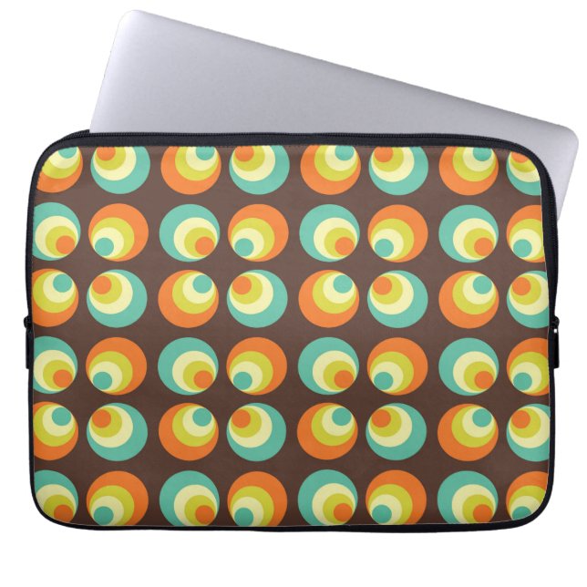 Disco 70s 60s Retro Pop Culture Laptop Sleeve (Voorkant)