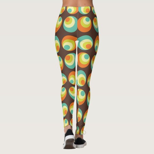Disco 70s 60s Retro Pop Culture Leggings (Achterkant)