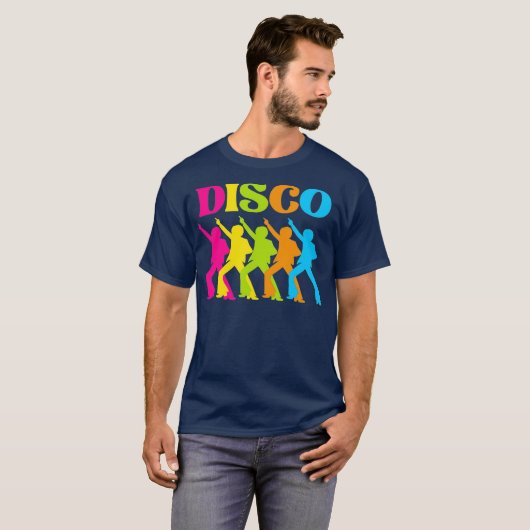 Disco 70s 70s Costume Retro Dance T-shirt (Voorkant volledig)