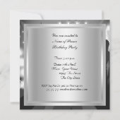 Disco 70's Birthday Party Invitation Kaart (Achterkant)