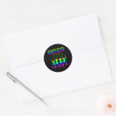 Disco 70s Disco Thed Shirt Retro Dancing Ronde Sticker (Envelop)
