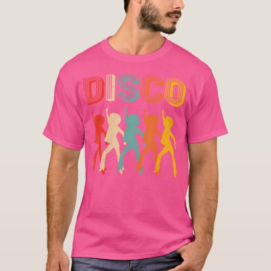 Disco 70S Disco Thema Dansen T-shirt (Voorkant)