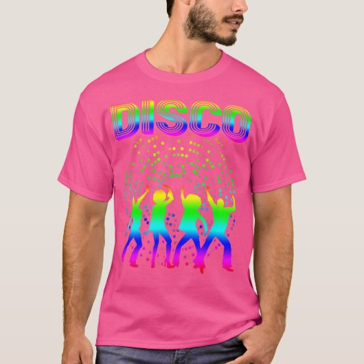 Disco 70s Disco Theme Dancing T-shirt (Voorkant)