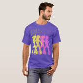 Disco 70s Geëigende Retropartij T-shirt (Voorkant volledig)