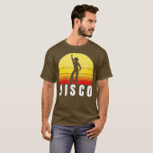 Disco 70s  Retro Sunset T-shirt (Voorkant volledig)