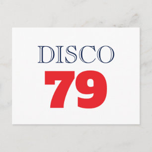 Disco 79 Pop Art Muziek Entertainment Retro Briefkaart