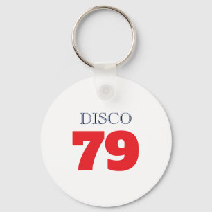 Disco 79 Pop Art Muziek Entertainment Retro Sleutelhanger