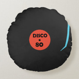 Disco 80-dans rondreis - zwart rond kussen