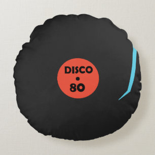 Disco 80-dans rondreis - zwart rond kussen