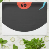 Disco 80 - Retro Party - White Theedoek (Gevouwen)