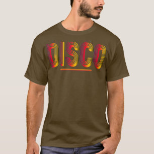 Disco 970s Stijl Flashy Licht Disco T T-shirt