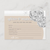 Disco advies en wensen Vrijgezellenfeest Game Kaar Informatiekaartje (Voorkant)