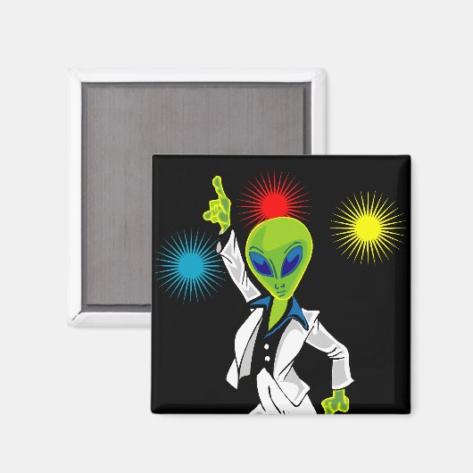 Disco Alien Magneet (Voorkant / Achterkant)