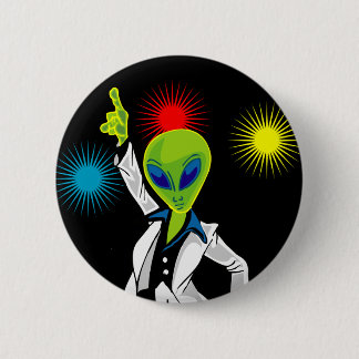 Disco Alien Ronde Button 5,7 Cm
