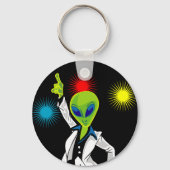 Disco Alien Sleutelhanger (Voorkant)
