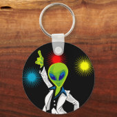 Disco Alien Sleutelhanger (Voorkant)