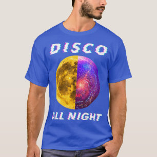 Disco All Night Mirror ball Retro voor T-shirt