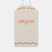 Disco Baby Retro Groovy Disco Baby shower Cadeaulabel (Achterkant)