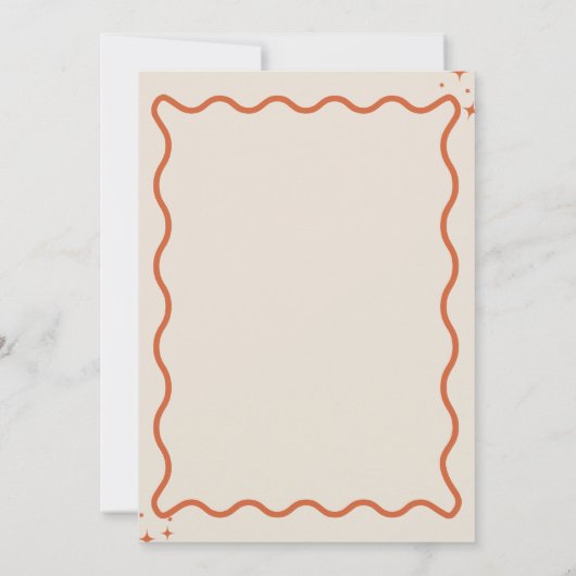 Disco Baby Retro Groovy Disco Baby shower Kaart (Achterkant)