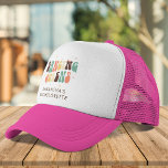 Disco Bachelorette Dancing Queens Retro Custom Trucker Pet<br><div class="desc">Aangepaste Bachelorette Party Retro Dansende Queens trucker die u kunt aanpassen met de naam van de bruid. Perfect aangepast ontwerp van bride party retro</div>