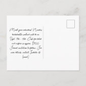 Disco Bachelorette-feestweekend Save The Date Briefkaart (Achterkant)