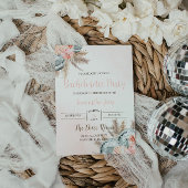 Disco Bachelorette Invitation Boho Disco Theme Kaart