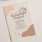 Disco Bachelorette Weekend met Itinerary Party Kaart