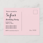 disco bal Briefkaart uitnodiging (Achterkant)