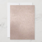 Disco Bal Confetti, Wijn Roze Goud Afstuderen Kaart (Achterkant)