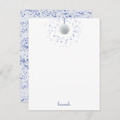 Disco Bal Dans Notitiekaartje (Voorkant / Achterkant)