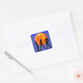Disco Bal Dansfeest Silhouet Vierkante Sticker (Envelop)