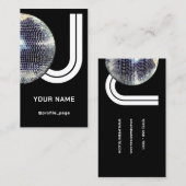 Disco bal DJ reus vet teken Visitekaartje (Voorkant / Achterkant)