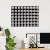 disco bal en sterren poster (Thuiskantoor)