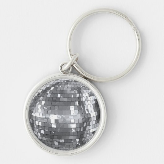 Disco Bal Feest Afscheid Als Meisje Verjaardag Pre Sleutelhanger (Voorkant)
