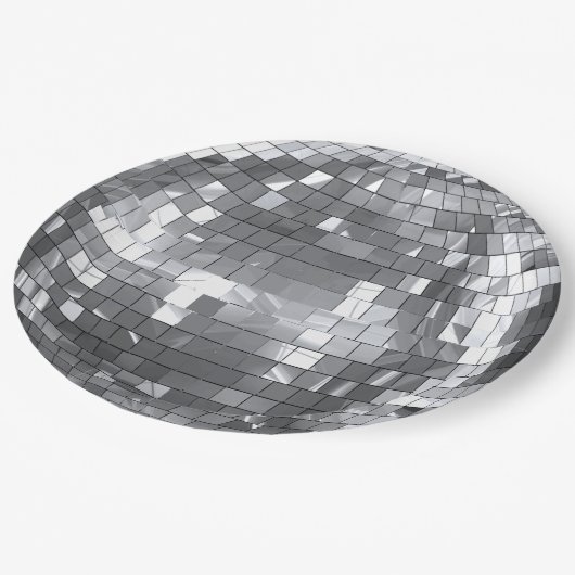 Disco Bal Feest Bruidsmeisje Verjaardag Pret Papieren Bordje (Gekanteld)