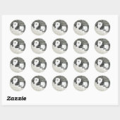 disco bal foto ronde sticker (Vel)