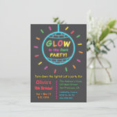 Disco Bal Glans in het Donker Verjaardagsfeest Kaart (Staand voorkant)