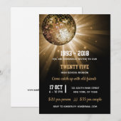 Disco bal goud kaart (Voorkant / Achterkant)