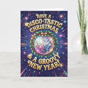 Disco Bal Groovy Kerstkaart Kaart