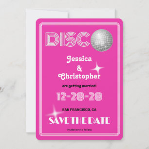 DISCO Bal - Groovy Magenta Save The Date