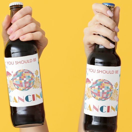 Disco Bal Je moet dansen Bier Etiket