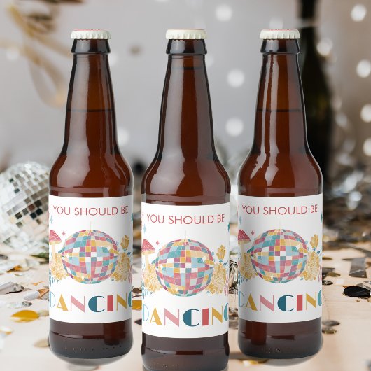 Disco Bal Je moet dansen Bier Etiket