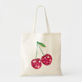Disco Bal Kersen Retro Esthetiek | Kers Tote Bag (Voorkant)