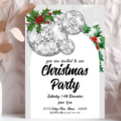 Disco Bal Kerstfeest  Kaart