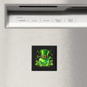 Disco Bal Leprechaun Hoed Ierse Klaver St Patrick Magneet (Insitu (Vaatwasser))