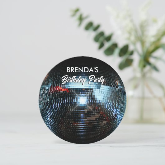 Disco bal Licht Feest  Kaart (Staand voorkant)