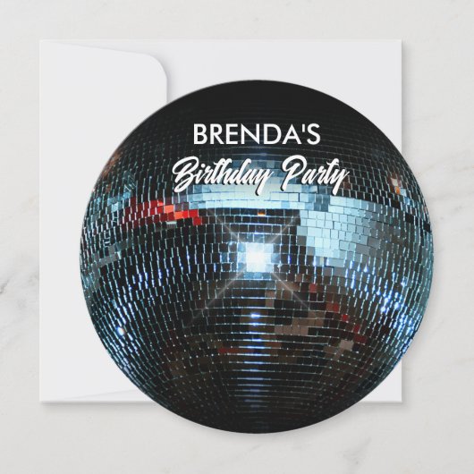 Disco bal Licht Feest  Kaart (Voorkant)