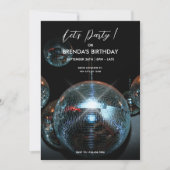 Disco bal Licht Feest Kaart (Voorkant)